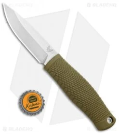 Benchmade 200 Puukko Fixed Blade Knife Ranger Green (3.75" Satin CPM-3V) -Benchmade Sales Store Benchmade 200 Puukko OD Green Satin BHQ 87838 jr bottlecap