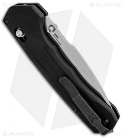 Benchmade 407 Vallation AXIS-Assist Knife Black (3.7" Stonewash) -Benchmade Sales Store Benchmade 407 Vallation AXIS Assist Black SW BHQ 84269 jr side