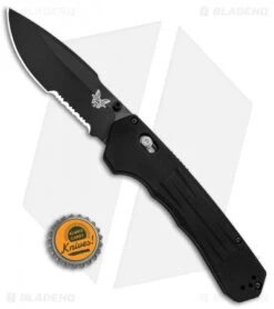 Benchmade 407SBK Vallation AXIS-Assist Knife Black (3.7" Black Serr) 7 Benchmade 407SBK Vallation AXIS-Assist Knife Black (3.7" Black Serr) -Benchmade Sales Store Benchmade 407SBK Vallation AXIS Assist Black Black Serr BHQ 84270 jr bottlecap 2