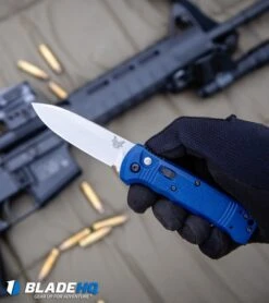 Benchmade 4400-1 Casbah Automatic Knife Blue Grivory (3.4" Satin) -Benchmade Sales Store Benchmade 4400 1 Casbah Automatic Knife Blue Grivory Satin BHQ51629 kp in hand web