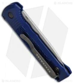 Benchmade 4400-1 Casbah Automatic Knife Blue Grivory (3.4" Satin) -Benchmade Sales Store Benchmade 4400 1 Casbah Blue Grivory Satin BHQ 51629 jr side