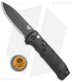 Benchmade 4400BK Casbah Automatic Knife Black Grivory (3.4" Black) -Benchmade Sales Store Benchmade 4400 Casbah Black Grivory Black 4400BK BHQ 51630 jr bottlecap 2