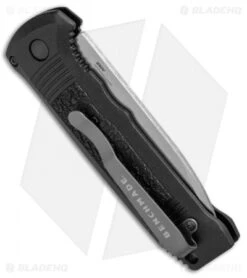 Benchmade 4400 Casbah Automatic Knife Black Grivory (3.4" Satin) -Benchmade Sales Store Benchmade 4400 Casbah Black Grivory Satin 4400 BHQ 51626 jr side