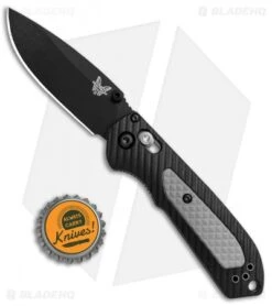 Benchmade Mini Freek AXIS Lock Knife Black/Gray (3" Black) 565BK -Benchmade Sales Store Benchmade 565BK Mini Freek AXIS Lock Black Gray Black BHQ 78765 jr bottlecap