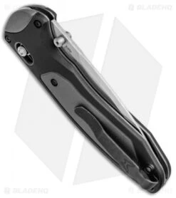 Benchmade 590 Boost AXIS-Assist Knife Black/Gray (3.7" Satin) -Benchmade Sales Store Benchmade 590 Boost AXIS Assist Black Gray Satin BHQ 51614 jr side