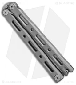Benchmade 87 Ti Bali-Song Butterfly Knife Titanium (4.5" Satin) -Benchmade Sales Store Benchmade 87 Ti satin BHQ 51596 er side