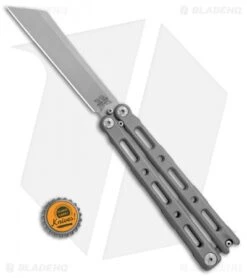 Benchmade 87 Ti Bali-Song Butterfly Knife Titanium (4.5" Satin) -Benchmade Sales Store Benchmade 87 Ti satin BHQ 51596 jr bottlecap