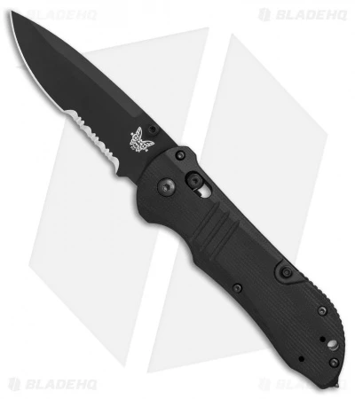 Benchmade 917SBK Tactical Triage AXIS Lock Knife Black G-10 (3.4" Black Serr) 1 Benchmade 917SBK Tactical Triage AXIS Lock Knife Black G-10 (3.4" Black Serr)