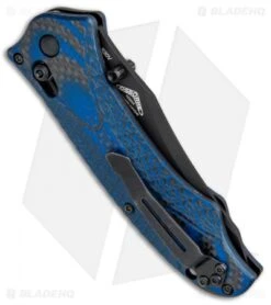 Benchmade Rift 950BK-1801 Limited Edition SHOT Show 2018 Knife CF/Blue G-10 -Benchmade Sales Store Benchmade 950BK 1801 Rift Osborne Black BHQ 78787 jr side