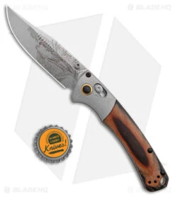 Benchmade Artist Series Mini Crooked River Elk AXIS Lock Knife (3.4" SW S30V) -Benchmade Sales Store Benchmade ARtist Series Mini Crooked River Knife Bull Elk BHQ 174396 jr bottlecap