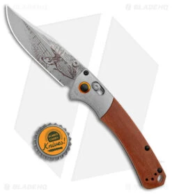 Benchmade LE Artist Series Mini Crooked River Deer AXIS Lock Knife (3.4" SW) -Benchmade Sales Store Benchmade ARtist Series Mini Crooked River Knife Whitetail Deer BHQ 174397 jr bottlecap