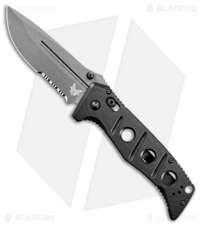Benchmade Adamas AXIS Lock Knife Black G-10 (3.8" Gray Serr) 275SGY-1 1 Benchmade Adamas AXIS Lock Knife Black G-10 (3.8" Gray Serr) 275SGY-1