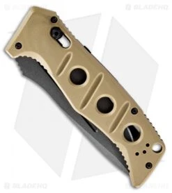 Benchmade Adamas Automatic Knife Desert Tan G-10 (3.8" Gray) 2750GY-3 -Benchmade Sales Store Benchmade Adamas Automatic Knife Desert Tan G 10 3.8 Gray 2750GY 3 BHQ 118566 LS Side