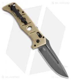 Benchmade Adamas Automatic Knife Desert Tan G-10 (3.8" Gray) 2750GY-3 -Benchmade Sales Store Benchmade Adamas Automatic Knife Desert Tan G 10 3.8 Gray 2750GY 3 BHQ 118566 LS Spine