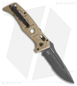 Benchmade Adamas Automatic Knife Desert Tan G-10 (3.8" Gray Serr) 2750SGY-3 -Benchmade Sales Store Benchmade Adamas Automatic Knife Desert Tan G 10 3.8 Gray Serr 2750SGY 3 BHQ 118567 LS Back