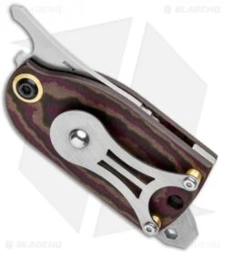 Benchmade Aller FumÃ©e Friction Folder Knife Red Richlite (1.6" Satin) 381 -Benchmade Sales Store Benchmade Aller Fumee Friction Red Richlite Satin 381 BHQ 103602 jr side