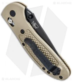 Benchmade American Sniper Griptilian AXIS Lock Knife Sand (3.45" Black) -Benchmade Sales Store Benchmade American Sniper Griptilian AXIS Lock Sand Black 551BKSN AS BHQ 75450 jr side