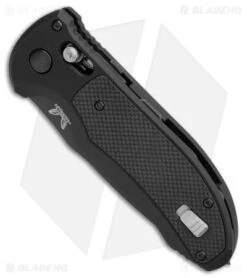 Benchmade Triage Automatic Knife Black (3.35" Black Serr) 9160SBK -Benchmade Sales Store Benchmade Auto Triage Auto Black Black Serr BHQ 20033 jr spine