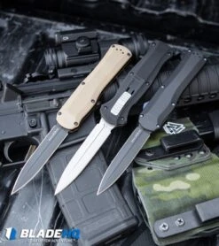 Benchmade Autocrat D/A OTF Automatic Knife Tan G-10 (3.71" Black) 3400BK-2 -Benchmade Sales Store Benchmade Autocrat D A OTF Automatic Knife OD Green G 10 Black 3400BK 2 BHQ 104904 kp guns web 2