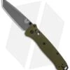 Benchmade Bailout AXIS Lock Knife Green Aluminum (3.4" Gray M4) 537GY-1