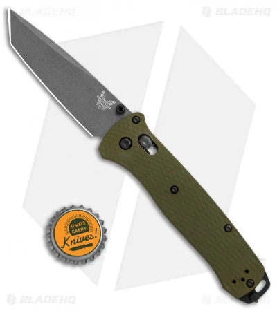 Benchmade Bailout AXIS Lock Knife Green Aluminum (3.4" Gray M4) 537GY-1 4 Benchmade Bailout AXIS Lock Knife Green Aluminum (3.4" Gray M4) 537GY-1 - Image 4