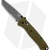Benchmade Bailout AXIS Lock Knife Green Aluminum (3.4" Gray Serr) 537SGY-1