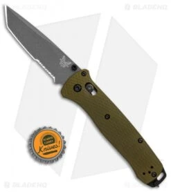 Benchmade Bailout AXIS Lock Knife Green Aluminum (3.4" Gray Serr) 537SGY-1 -Benchmade Sales Store Benchmade Bailout AXIS Green Aluminum Gray Serr 537SGY 1 BHQ 104897 jr bottlecap