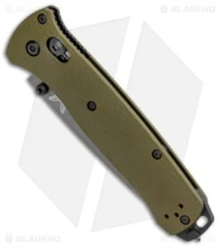 Benchmade Bailout AXIS Lock Knife Green Aluminum (3.4" Gray Serr) 537SGY-1 -Benchmade Sales Store Benchmade Bailout AXIS Green Aluminum Gray Serr 537SGY 1 BHQ 104897 jr spine