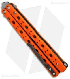 Benchmade 51 Morpho Balisong Butterfly Knife Orange G-10 (4.25" SW) 51-1801 -Benchmade Sales Store Benchmade Balisong Orange jr side