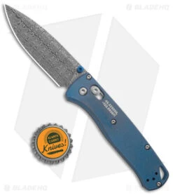 Benchmade Bugout AXIS Lock Knife Blue Titanium (3.2" Damasteel) 535-2204 -Benchmade Sales Store Benchmade Bugout AXIS Lock Blue Ti Damasteel BHQ 175025 jr bottlecap