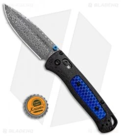 Benchmade 535-191 Bugout Gold Class AXIS Lock Knife Ghost CF (3.2" Damasteel) -Benchmade Sales Store Benchmade Bugout Gold Class Axis Lock Knife Ghost CF Damascus 535 191 NS.Bottlecap