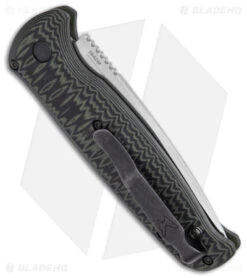 Benchmade CLA Compact Lite Auto Knife Green/Black G-10 (3.4" Satin) 4300-1 -Benchmade Sales Store Benchmade CLA Compact Lite Auto Knife Green Black G 10 3in Satin BHQ 33664 td side