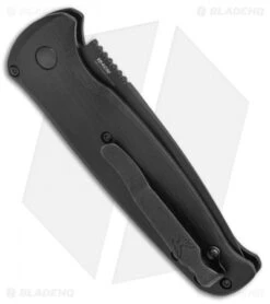 Benchmade CLA Drop Point Automatic Knife Black G-10 (3.4" Black) 4300BK -Benchmade Sales Store Benchmade CLA DP Auto black G 10 Black 4300BK BHQ 27082 jr side