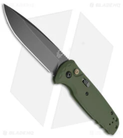 Benchmade CLA MagnaCut Automatic Knife OD Green G-10 (3.4" DLC Black) 4300BK-02