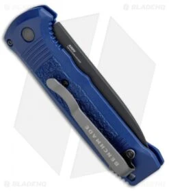 Benchmade 4400SBK-1 Casbah Automatic Knife Blue Grivory (3.4" Black Serr) -Benchmade Sales Store Benchmade Casbah Blue Grivory Black Serr 4400SBK 1 BHQ 51634 jr side
