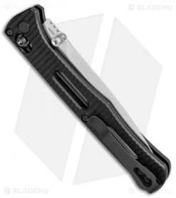 Benchmade Fact AXIS Lock Knife Black Aluminum (3.95" Satin) 417 -Benchmade Sales Store Benchmade Fact AXIS Lock Black Aluminum Satin 417 BHQ 78773 jr side