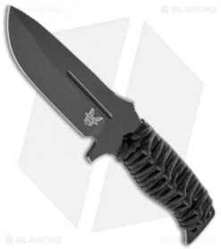 Benchmade Fixed Adamas Fixed Blade Knife Black (4.2" Black) 375BK-1 -Benchmade Sales Store Benchmade Fixed Adamas Black Paracord Black BHQ 118579 jr