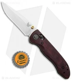 Benchmade Foray Limited Ed. AXIS Lock Knife Red Micarta (3.24" Satin ) 698-1901 -Benchmade Sales Store Benchmade Foray Limited Edition Ed AXIS Lock Red Micarta Satin 698 1901 BHQ 97136 jr bottlecap