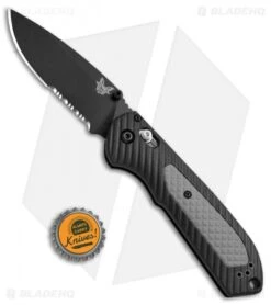 Benchmade Freek AXIS Lock Knife Black/Gray (3.6" Black Serr) 560SBK -Benchmade Sales Store Benchmade Freek AXIS Black Gray Black Serr 560SBK BHQ 51606 jr bottlecap 2