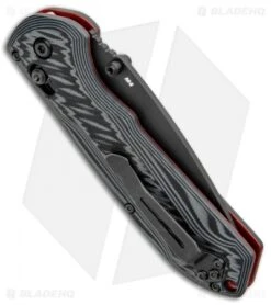 Benchmade Freek AXIS Lock Folding Knife Black/Red G-10 M4 (3.6" Serr) 560SBK-1 -Benchmade Sales Store Benchmade Freek AXIS Lock Black Red G 10 Serr 560SBK 1 BHQ 92608 jr side