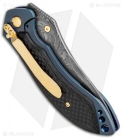 Benchmade Gold Class 635-81 Mini Skirmish Folding Knife #03 6 Benchmade Gold Class 635-81 Mini Skirmish Folding Knife #03 -Benchmade Sales Store Benchmade Gold Class 635 81 Mini Skirmish Damascus 3 BHQ 2740 jr side