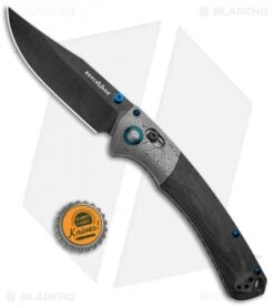 Benchmade Gold Class Crooked River AXIS Lock Knife Carbon Fiber (4" Black DLC) -Benchmade Sales Store Benchmade Gold Class Crooked River AXIS Lock CF Black DLC 15080BK 191 BHQ 101624 jr bottlecap