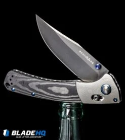Benchmade Gold Class Crooked River AXIS Lock Knife Carbon Fiber (4" Black DLC) -Benchmade Sales Store Benchmade Gold Class Crooked River AXIS Lock Knife Carbon Fiber Black DLC BHQ 101624 kp black bottle front web