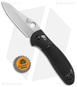 Benchmade Griptilian AXIS Lock Knife Black (3.45" Satin) 550-S30V -Benchmade Sales Store Benchmade Griptilian AXIS Lock Black Satin 550 S30V BHQ 3609 jr bottlecap