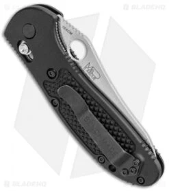 Benchmade Griptilian AXIS Lock Knife Black (3.45" Satin) 550550HG -Benchmade Sales Store Benchmade Griptilian AXIS Lock Black Satin 550HG BHQ 94658 jr side