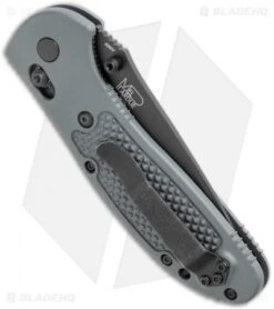 Benchmade Griptilian AXIS Lock Knife Gray (3.45" Black Serr) 551SBKGRY-S30V -Benchmade Sales Store Benchmade Griptilian AXIS Lock Gray G 10 Black Serr 551SBKGRY S30V BHQ 123894 jr side