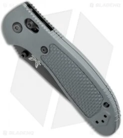 Benchmade Griptilian AXIS Lock Knife Gray (3.45" Black Serr) 551SBKGRY-S30V -Benchmade Sales Store Benchmade Griptilian AXIS Lock Gray G 10 Black Serr 551SBKGRY S30V BHQ 123894 jr spine