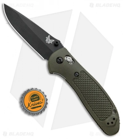 Benchmade Griptilian AXIS Lock Knife Olive Drab (3.45" Black) 551BKOD-154CM 3 Benchmade Griptilian AXIS Lock Knife Olive Drab (3.45" Black) 551BKOD-154CM - Image 3