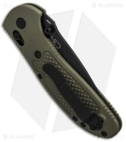 Benchmade Griptilian AXIS Lock Knife Olive Drab (3.45" Black) 551BKOD-S30V -Benchmade Sales Store Benchmade Griptilian AXIS Lock Olive Drab Black 551BKOD S30V BHQ 6200 jr side