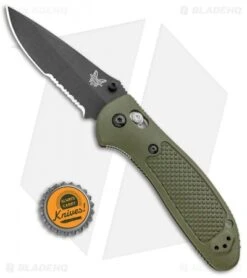 Benchmade Griptilian AXIS Lock Knife Olive Drab (3.45" Black Serr) 551SBKOD-S30V -Benchmade Sales Store Benchmade Griptilian AXIS Lock Olive Drab Black Serr 551SBKOD S30V BHQ 3335 jr bottlecap